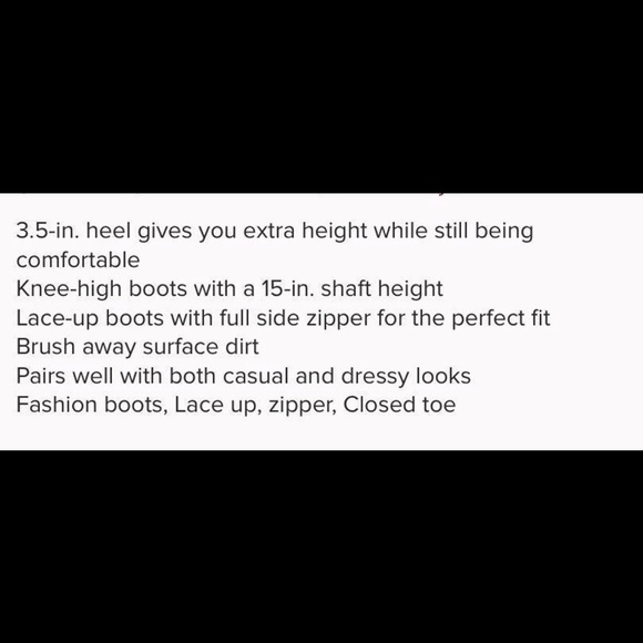 Womens Lace-Up Heeled Tall Boots A New Day - Picture 7 of 7